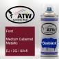 Preview: Ford, Medium Cabernet Metallic, EJ / 2G / 6245: 400ml Sprühdose, von ATW Autoteile West.
